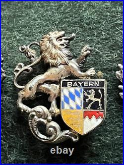 REDUCED! Oktoberfest Echt Bayerischer German Wool Hat withCity Pins + Lederhosen