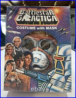 RareVTG Original 1978 Battlestar Galactica MUFFEY Kids Halloween Mask Withbox