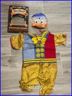 Rare 1930s 40s Ben Cooper Walt Disney Donald Duck Childs Halloween Costume withBox