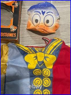 Rare 1930s 40s Ben Cooper Walt Disney Donald Duck Childs Halloween Costume withBox