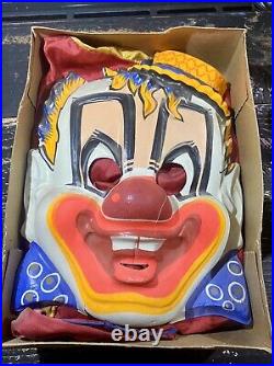 Rare 1950's Vintage Ben Cooper Clown Costume with Mask And Original Box