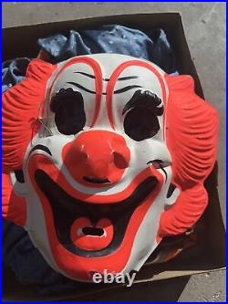 Rare 1960s Bozo The Clown, Collegeville Costumes Large (8-10) Vintage READ