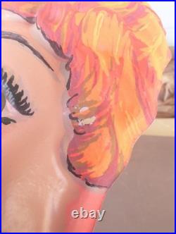 Rare 1960s Halco Lucille Ball I Love Lucy Halloween Costume Mask Masquerade 653