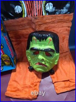 Rare 1973 Vintage Ben Cooper FRANKENSTEIN Monster Halloween Costume & Mask & Box
