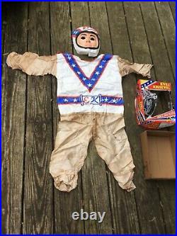 Rare 1974 child medium Evel Knievel Halloween costume by Ben Cooper Brooklyn NY