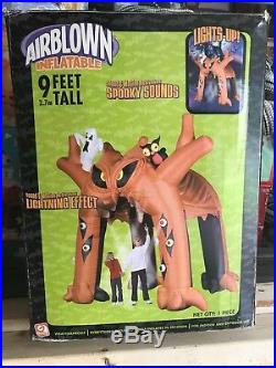 Rare 2006 Gemmy 9 Foot Tall Halloween Inflatable Tree Tunnel