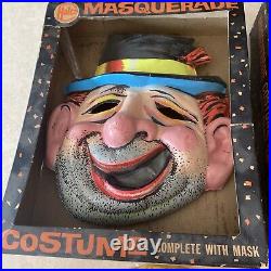 Rare Ben Cooper 1950's Halloween Masks (4) and 2 Original Boxes. No Costumes