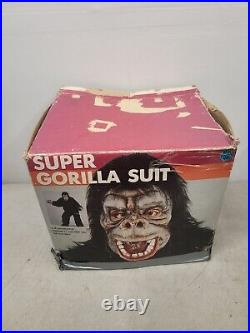 Rare Ben Cooper Super Gorilla Suit Costume In Box Model 6701, 1970s or 80s
