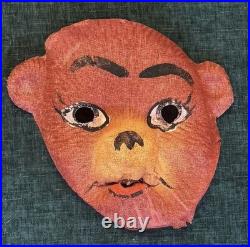 Rare COLLEGEVILLE BUSTER BEAR Child's Halloween Costume In Box With Mask c 1930s