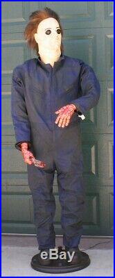 Rare H20 Halloween Animated Life-size Michael Myers Animated Prop With Knife