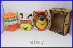 Rare Lot of 3x Vtg 1960s Ben Cooper Masks Hardy Har Har Yogi Bear Queen Atom Ant