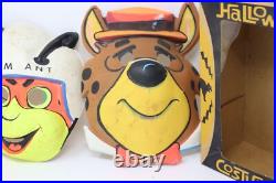 Rare Lot of 3x Vtg 1960s Ben Cooper Masks Hardy Har Har Yogi Bear Queen Atom Ant