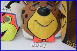 Rare Lot of 3x Vtg 1960s Ben Cooper Masks Hardy Har Har Yogi Bear Queen Atom Ant