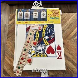 Rare VINTAGE COLLEGEVILLE HALLOWEEN COSTUMES CHILDS 4-10 Playing Card Set Poker