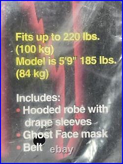 Rare Vintage 1997 SCREAM Ghost Face Mask Costume Halloween Stalker Scary Movie