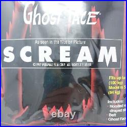 Rare Vintage Fun World SCREAM Easter Unli Ghost Face Mask Costume Halloween 1997
