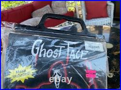 Rare Vintage Fun World SCREAM Stalker Ghost Face Mask Costume Halloween NOS 1997