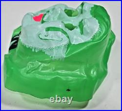 Rare Vintage Green White Plastic Molded Villain Face Moustache Mask U215b