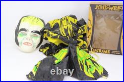 Rare Vtg 1960's Ben Cooper VAMPIRE Bland Charnas Monster Halloween Costume Mask