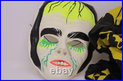 Rare Vtg 1960's Ben Cooper VAMPIRE Bland Charnas Monster Halloween Costume Mask