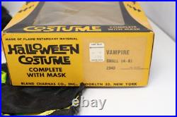 Rare Vtg 1960's Ben Cooper VAMPIRE Bland Charnas Monster Halloween Costume Mask