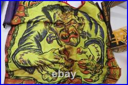 Rare Vtg 1963 Ben Cooper FRANKENSTEIN Halloween Mask Costume Spook Town With Box