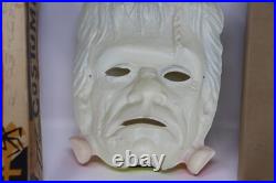 Rare Vtg 1963 Ben Cooper FRANKENSTEIN Halloween Mask Costume Spook Town With Box