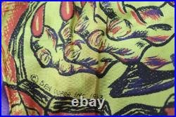 Rare Vtg 1963 Ben Cooper FRANKENSTEIN Halloween Mask Costume Spook Town With Box