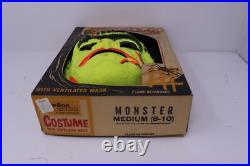 Rare Vtg 1963 Ben Cooper FRANKENSTEIN Halloween Mask Costume Spook Town With Box