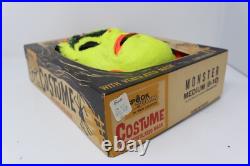 Rare Vtg 1963 Ben Cooper FRANKENSTEIN Halloween Mask Costume Spook Town With Box