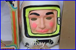 Rare Vtg 1966 Ben Cooper LOST IN SPACE Astronaut Mask Costume Superhero Rayon