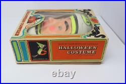 Rare Vtg 1966 Ben Cooper LOST IN SPACE Astronaut Mask Costume Superhero Rayon
