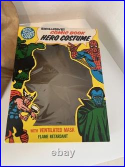 Rare Vtg 1966 Ben Cooper LOST IN SPACE Astronaut Mask Costume Superhero with Box