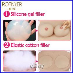 Roanyer Hallowmas crossdresser silicone breast forms with mask big fake boobs