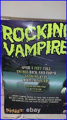 Rocking Vampire Spirit Halloween 2010 Rare Gemmy Morbid Animated Sound Prop
