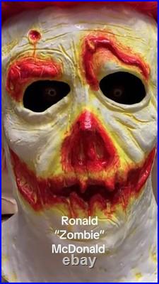 Ronald Zombie McDonald Full Halloween Costume Mask And Suit