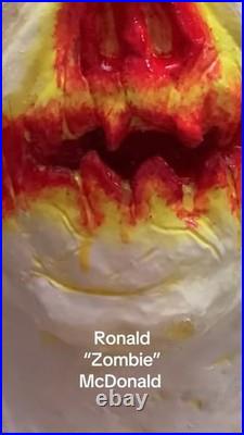 Ronald Zombie McDonald Full Halloween Costume Mask And Suit
