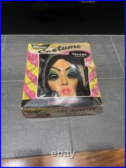 SCARCE 1964 Ben Cooper Lily Munster Halloween Costume And Mask With Box