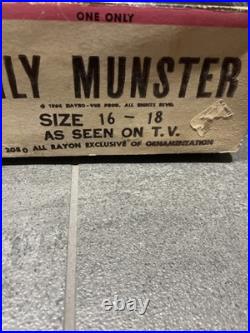 SCARCE 1964 Ben Cooper Lily Munster Halloween Costume And Mask With Box