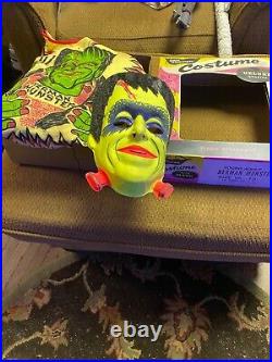 SCARCE 1964 KayroVue/Ben Cooper Herman Munster Halloween Costume, Mask, Box