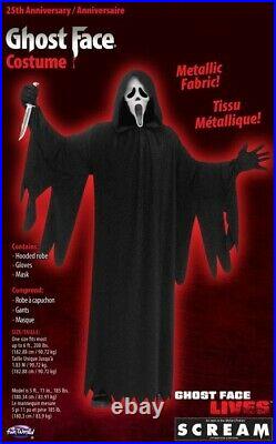 SCREAM 25th Anniversary Ghostface Costume Easter Unlimited Fun World Halloween