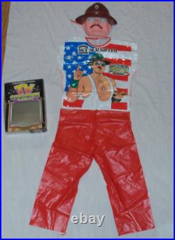 SIGNED! 1986 SGT SLAUGHTER Wrestling Halloween Costume WWF WWE Collegeville SIGNED! 1986 SGT SLAUGHTER Wrestling Halloween Costume WWF WWE Collegeville