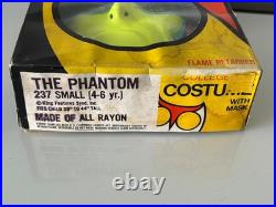 SUPER RARE 1970s KING FEATURES HALLOWEEN COSTUME THE PHANTOM COMPLETE BOX