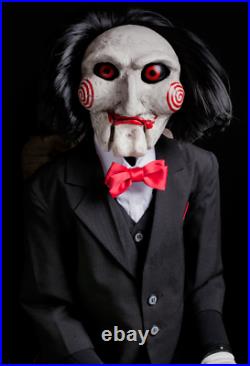 Saw Movie Billy Puppet Prop TRICK OR TREAT STUDIOS Halloween Scarry Jigsaw Game