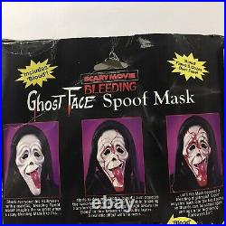 Scary Movie Scream Bleeding Ghost Face Spoof Mask With Heart Pump and Blood NEW