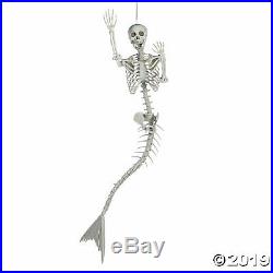 Scary Posable Life Size Original Mermaid Skeleton Halloween Outdoor Decoration