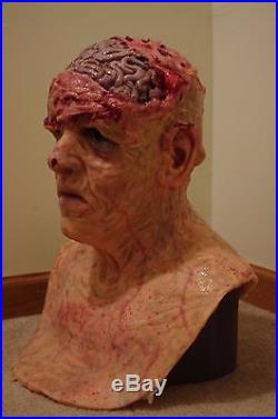 Scary realistic halloween Silicone Mask old man zombie prop like SPFX CFX