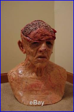 Scary realistic halloween Silicone Mask old man zombie prop like SPFX CFX