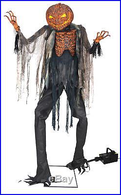 Scorched Scarecrow Halloween Prop with Fog 7 Foot See Video