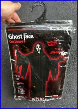 Scream Ghostface 25th Anniversary Silver Edition Adult Costume One Size (opened)
